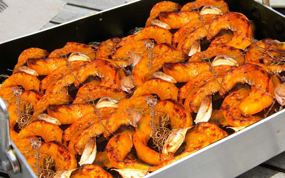 Potimarron rôti au miel