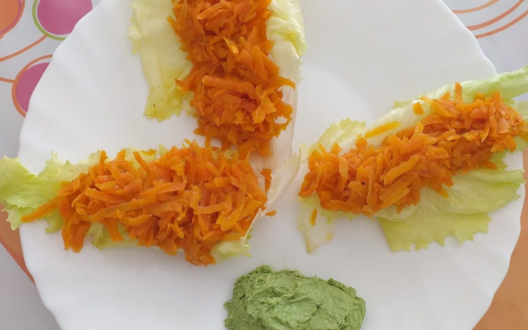 Carottes confites au cumin sur lit d&rsquo;endives